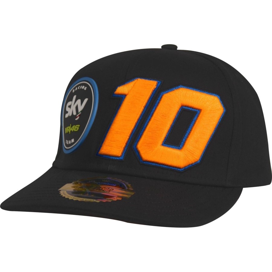 VR46 SKY RACING LUCA MARINI #10 CAP. Topi Unisex Pria Wanita