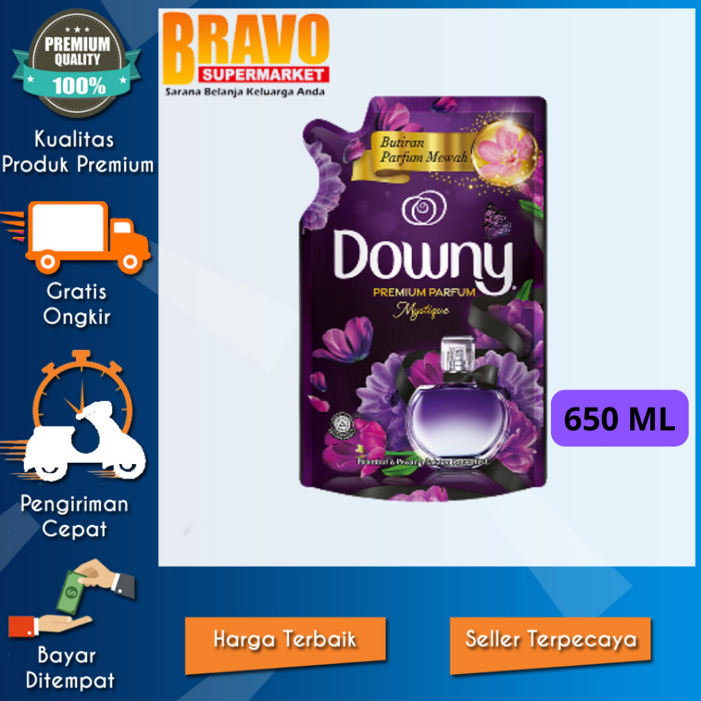 Bravo Supermarket Tulungagung - Downy Premium Parfum Mystique 650ml