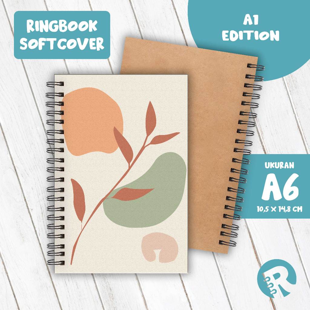 

Ringbook Softcover A6 Buku Catatan Garis/Polos Tema A1