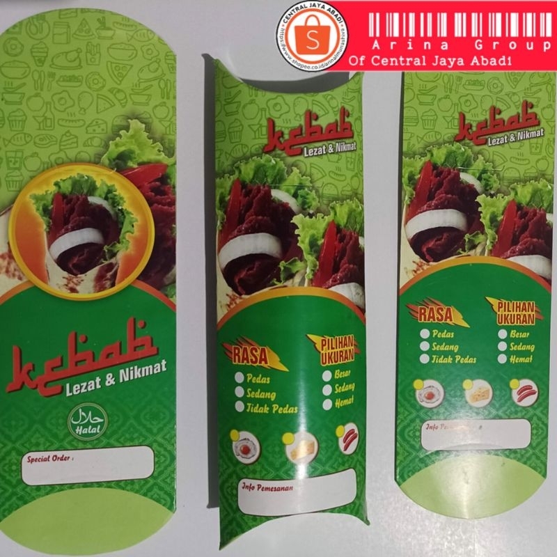 

KERTAS KEBAB TARIKAN BAHAN IVORI PUTIH UKURAN 24 × 9,2 CM HIGH QUALITY TEBAL PRODUK TERBARU | KOTAK KEBAB IVORI PUTIH KEKINIAN | DUS KEBAB VIRAL TIKTOK | KEMASAN KEBAB | BOX KEBAB 1 PCS MURAH | CENTRAL JAYA ABADI | ARINA SHIVA GROUP 8314
