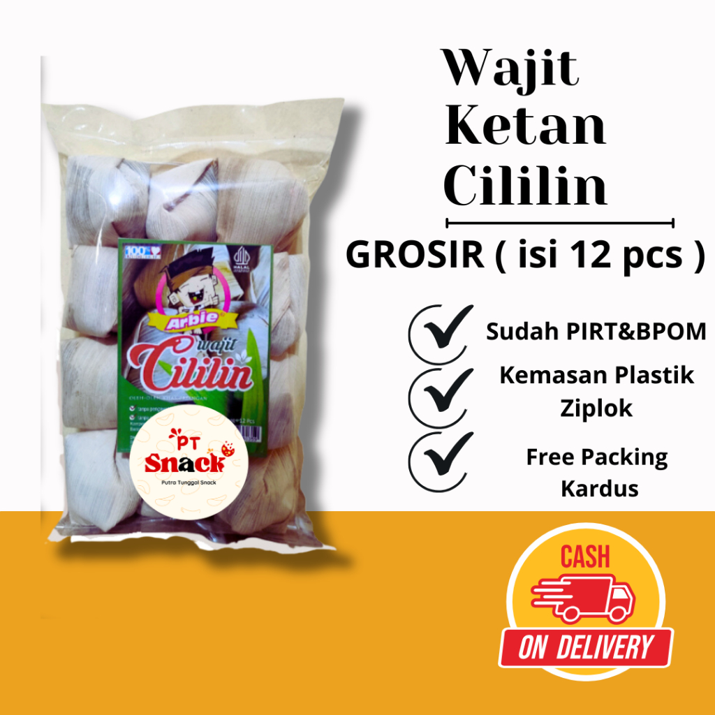 

[ PT SNACK ] Wajit ketan cililin grosir 500 gr isi 12 pcs aneka cemilan sunda