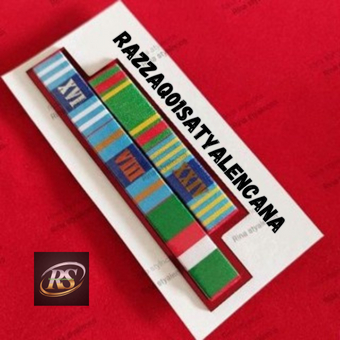 Pita Jasa "Datar" N. AD 24 16 8 Tahun TNI Dharmanusa - Razzaq Satya Lencana