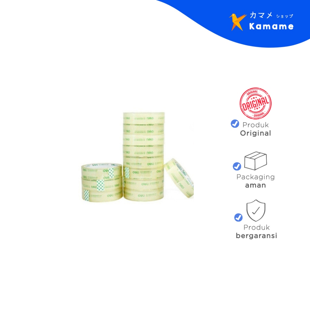 

Deli Packing Tape - Transparent 24mm*60y*50m 30133 - Kamame