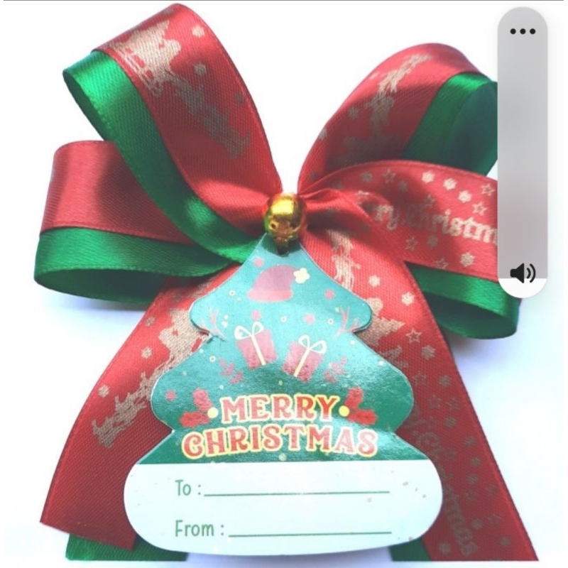 

Pita Jadi Kado Hampers Natal Merry Christmas + Hang Tag Dari Untuk