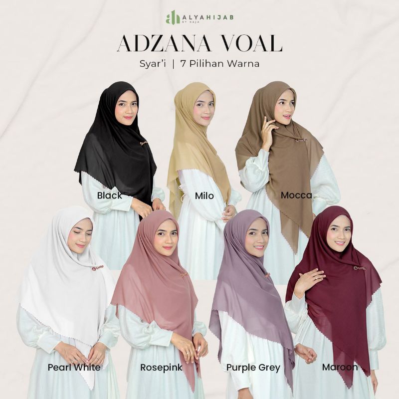 ADZANA VOAL BY ALYA HIJAB BY NAJA