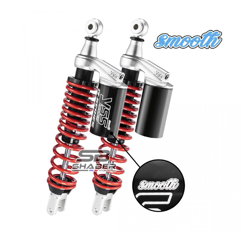 Shock Belakang YSS PCX 160 GPlus 365MM Smooth Per Merah Tabung Hitam