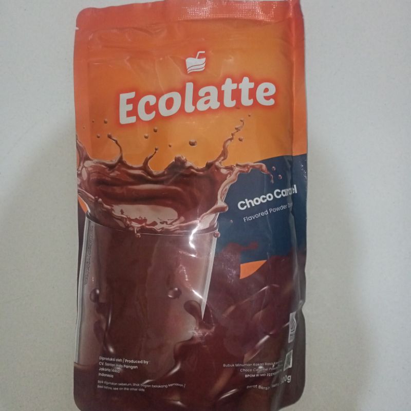 

BUBUK MINUMAN ANEKA RASA ECOLATTE RASA CHOCO CARAMEL (EX CHO' LATTE)