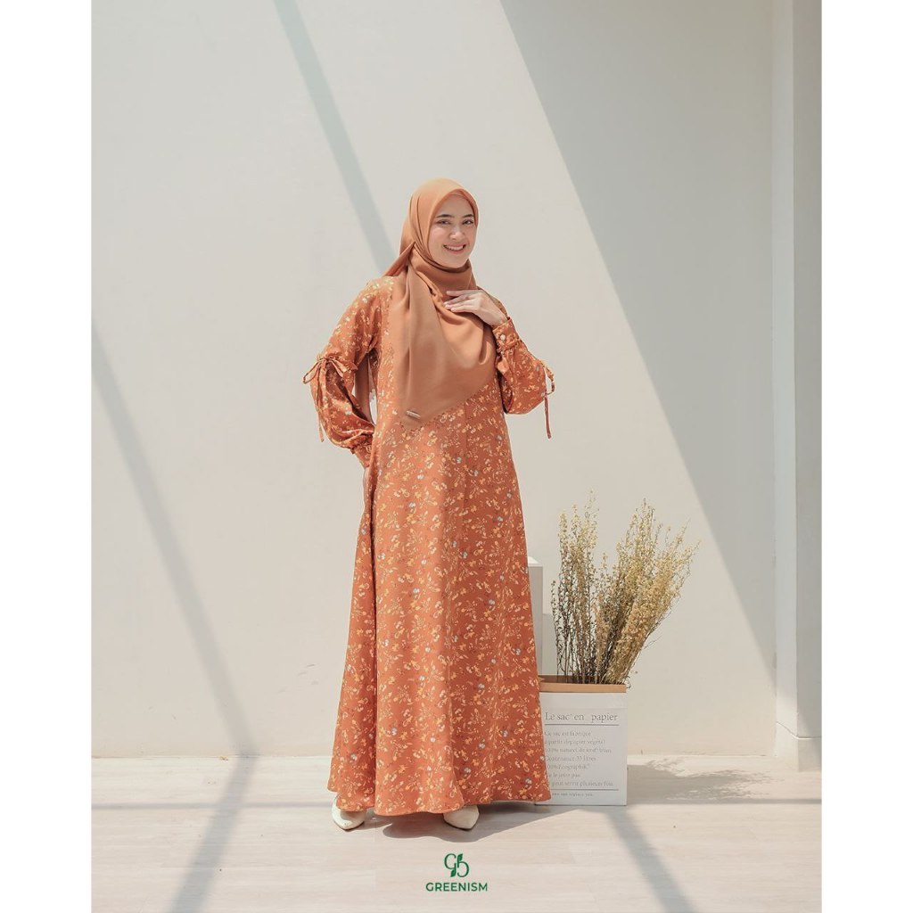 Zianisa Dress - Greenism (READY STOK)