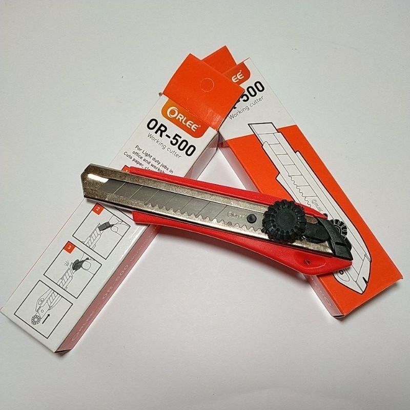 

Cutter kater gagang besi cutter besar pisau cukur serbaguna 1 pcs sangat tajam
