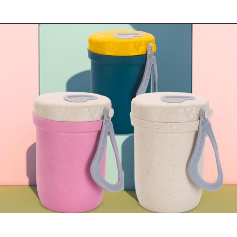 Tumbler Sup Jerami/Tumbler ini Terbuat dari Jerami Gandum Sehat dan Tidak Mudah Rusak