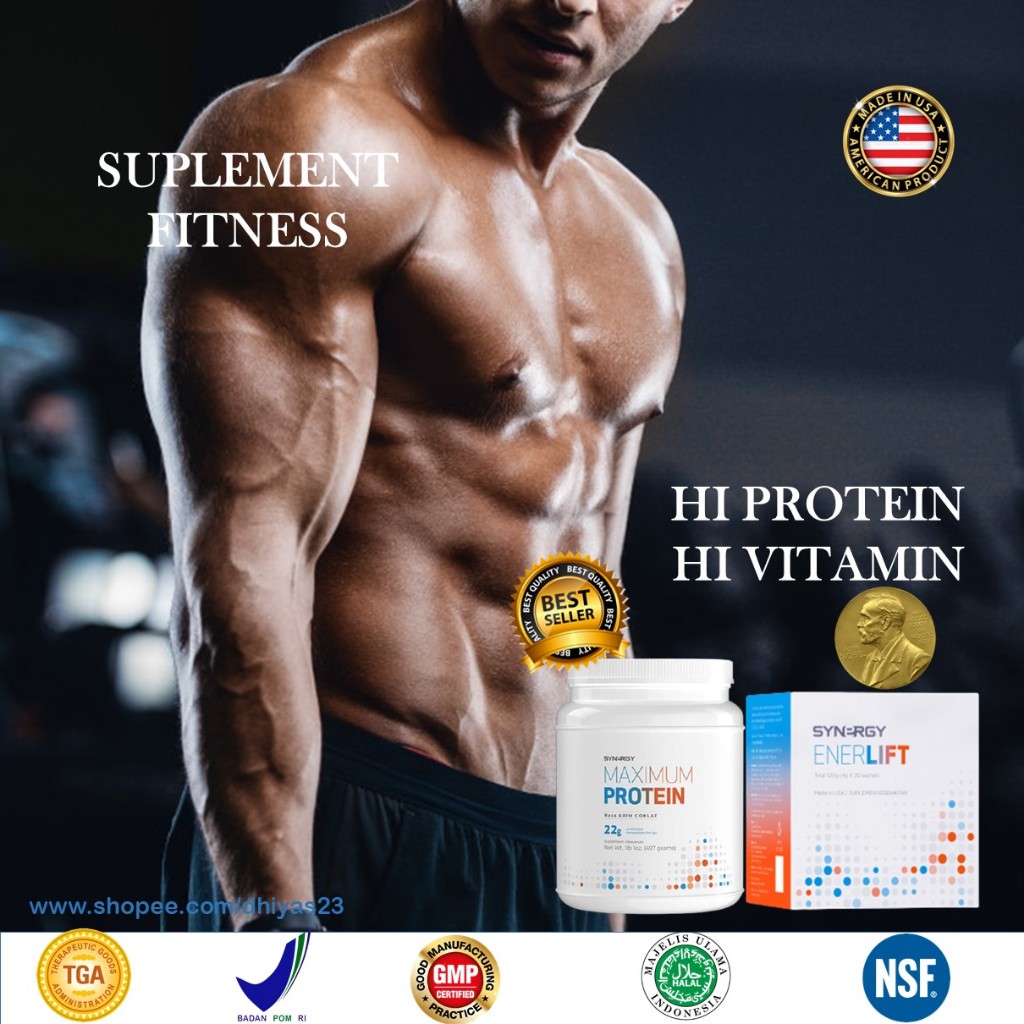 Fitness Suplement - Paket Whey Protein Isolate-Consentrate - Body Building - Penambah Massa Otot - E