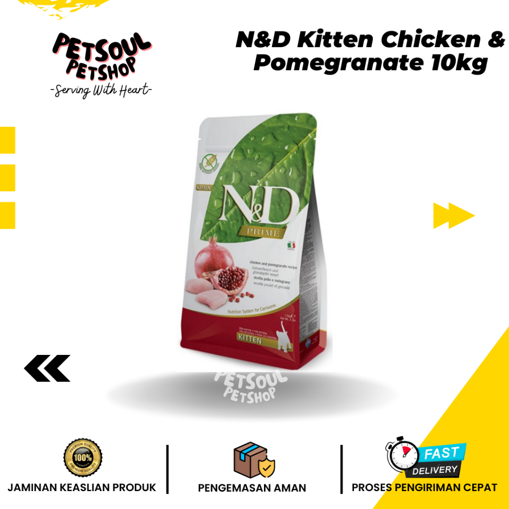 N&D Kitten Chicken & Pomegranate 10kg Grain free Farmina N&D Kitten