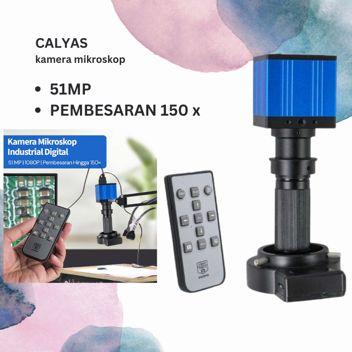 Kamera Mikroskop Industrial Digital 51MP 1080P 150X LED USB