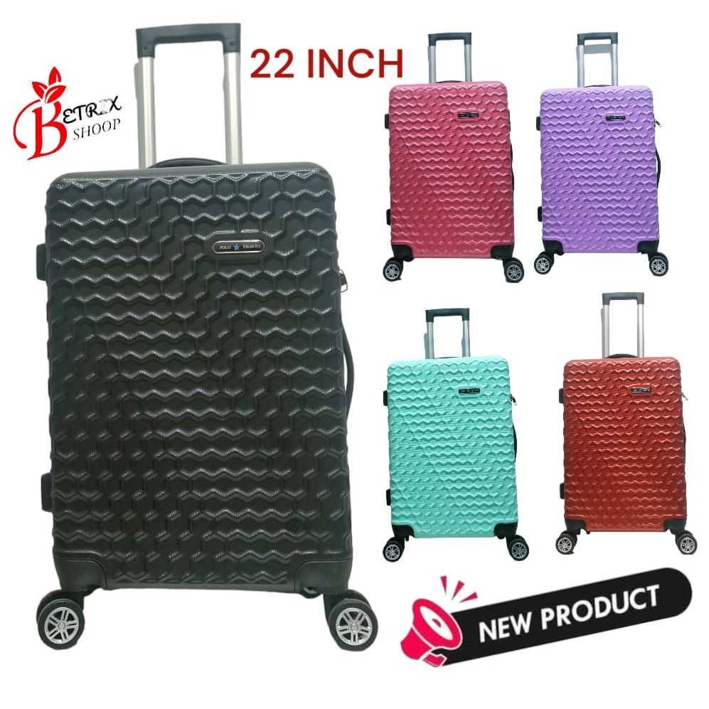 PAKET HEMAT KOPER 22 INCH KOPER POLO KOPER SEDANG KOPER PREMIUM 605 4 RODA 360 ROTASI ANTI PECAH