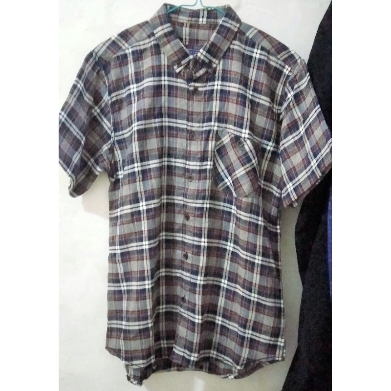 Kemeja Flanel F2D Semi Wol Premium Distro Preloved like New