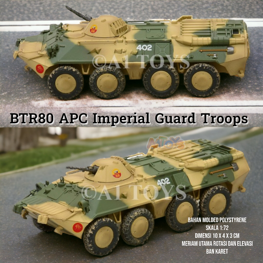 Miniatur Tank BTR80 APC Imperial Guard Troops Easy Model 10 cm 1:72