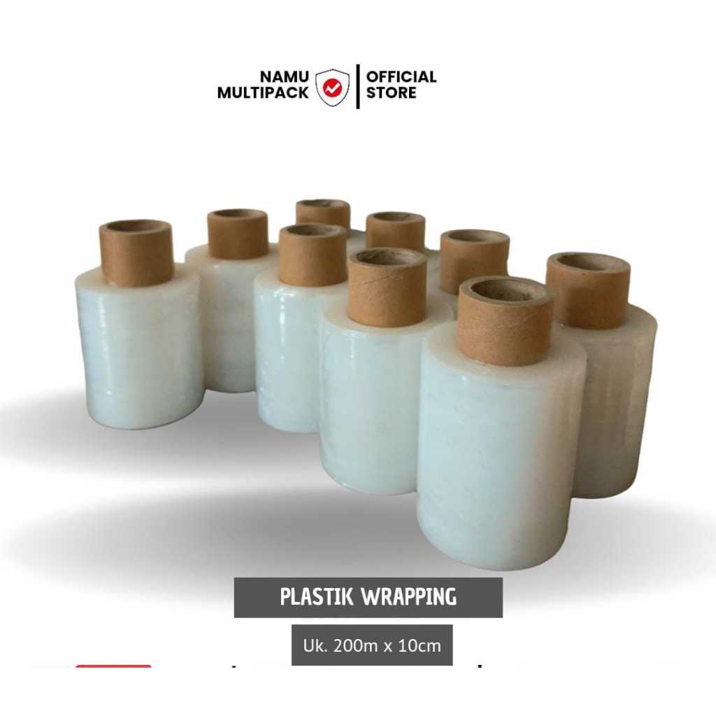 

Plastik Wraping Stretch Film 200m X 10cm NAMUWRAP WRAPPING TEBAL PREMIUM TERMURAH / SATUAN Bungkus Buah Pelapis Besi Plastik Bungkus