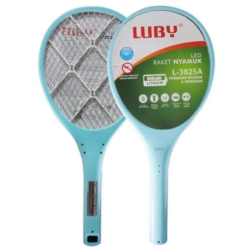 RAKET NYAMUK ELEKTRIK Sengatan Listrik 5000 volt Di lengkapi 1 LED SENTER anti setrum