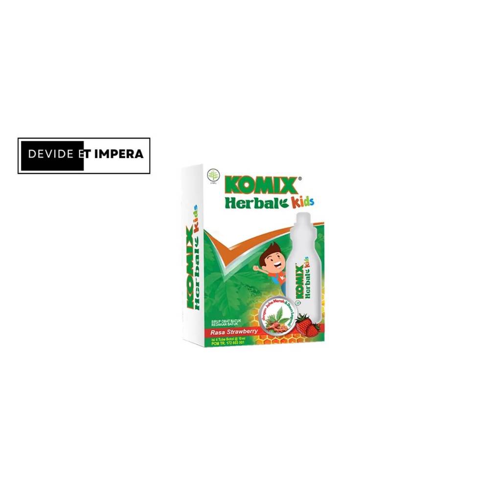 BINTANG TOEDJOE komix herbal kid rasa strawberry 1 box / 4 tube / masuk angin anak