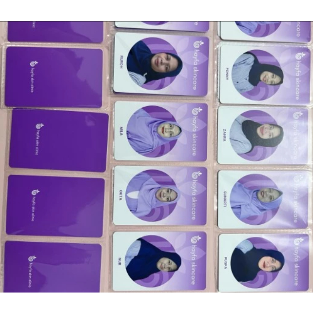 

Cetak Print Custom ID Card/Kartu ID Bahan PVS Standar