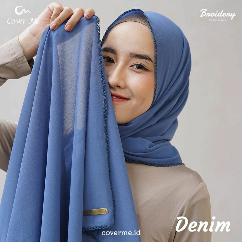 Ready‼️ Pashmina Broidery & Niqab/Cadar by Coverme.id - Hijab ORI by Cover Me