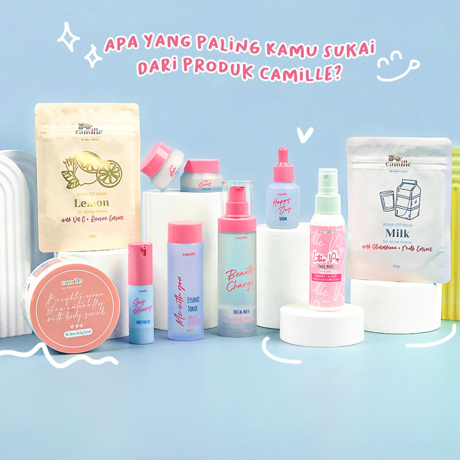 Camille Masker Beauty Mask Skincare Masker Cerah Kulit Putih | Masker Mencerahkan Instant | Masker L