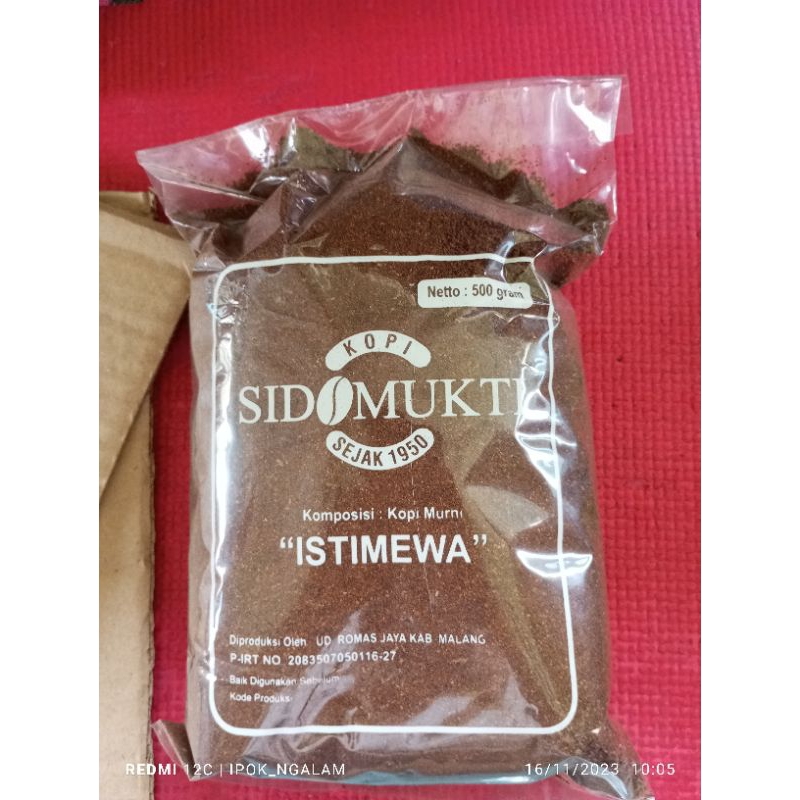 

100% kopi robusta bubuk sidomukti istimewa 500gr