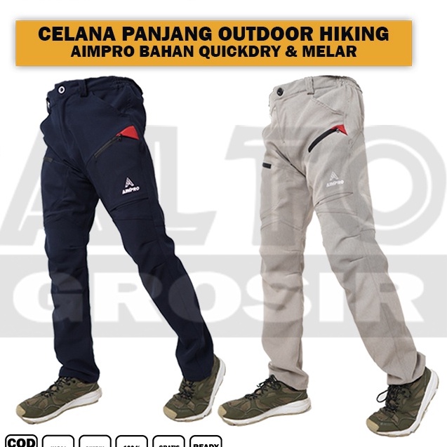 *Segera Dapatkan* Celana Gunung QuickDry Bahan Ringan Celana Gunung Panjang Pria Wanita Celana Outdo