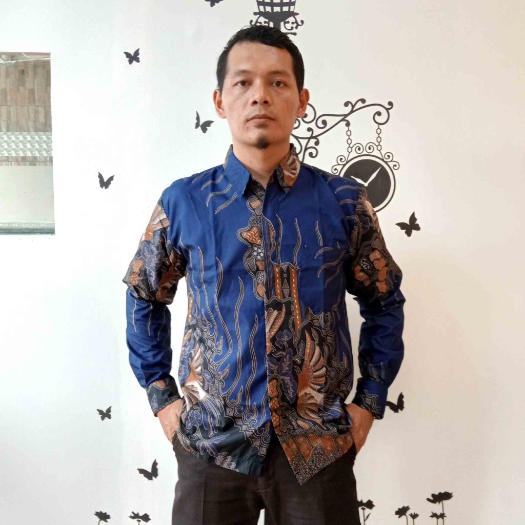 KEMEJA BATIK SLIM FIT PRIA DEWASA KEMEJA KANTOR KEMEJA RESMI PRIA LENGAN PANJANG