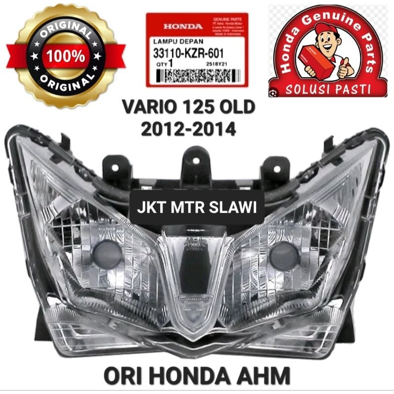 33110 KZR 601 lampu depan reflector vario 125 old 2012-2014  vario 125 cbs vario bohlam asli honda