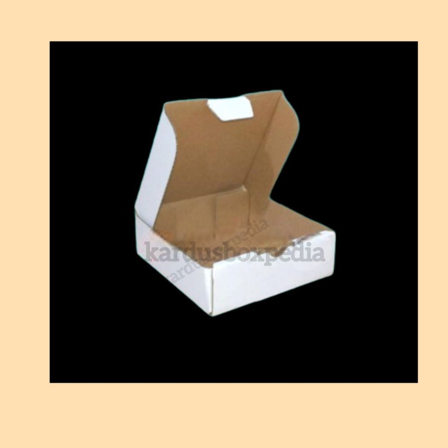 

kardus packing packaging box pizza/diecut 15x15x7 PUTIH PUTIH