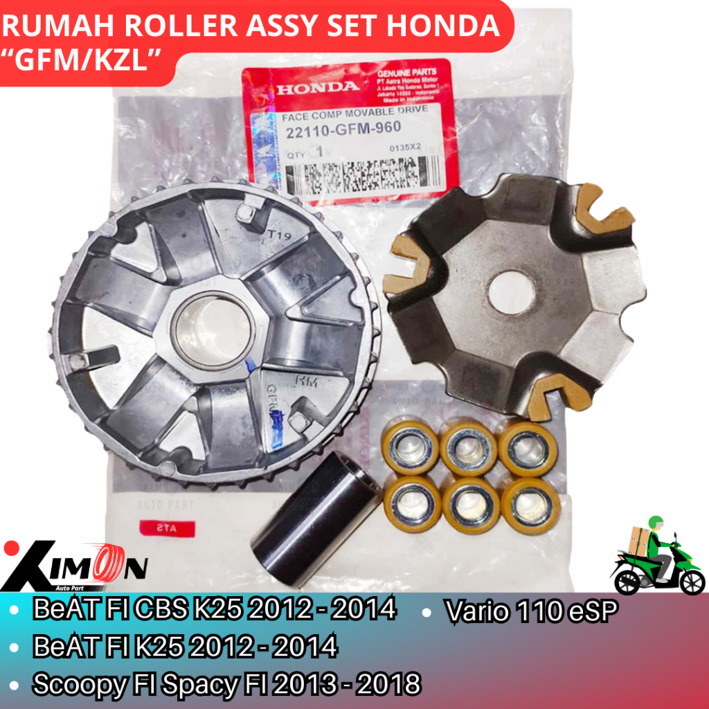 RUMAH ROLLER ASSY SET BEAT FI ESP SCOOPY FI ESP SPACY FI VARIO 110 / Rumah roller Beat fi - scoopy e