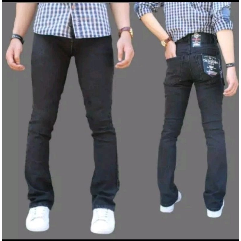 Orlen Denim Celana Panjang Jeans Cutbray Pria New