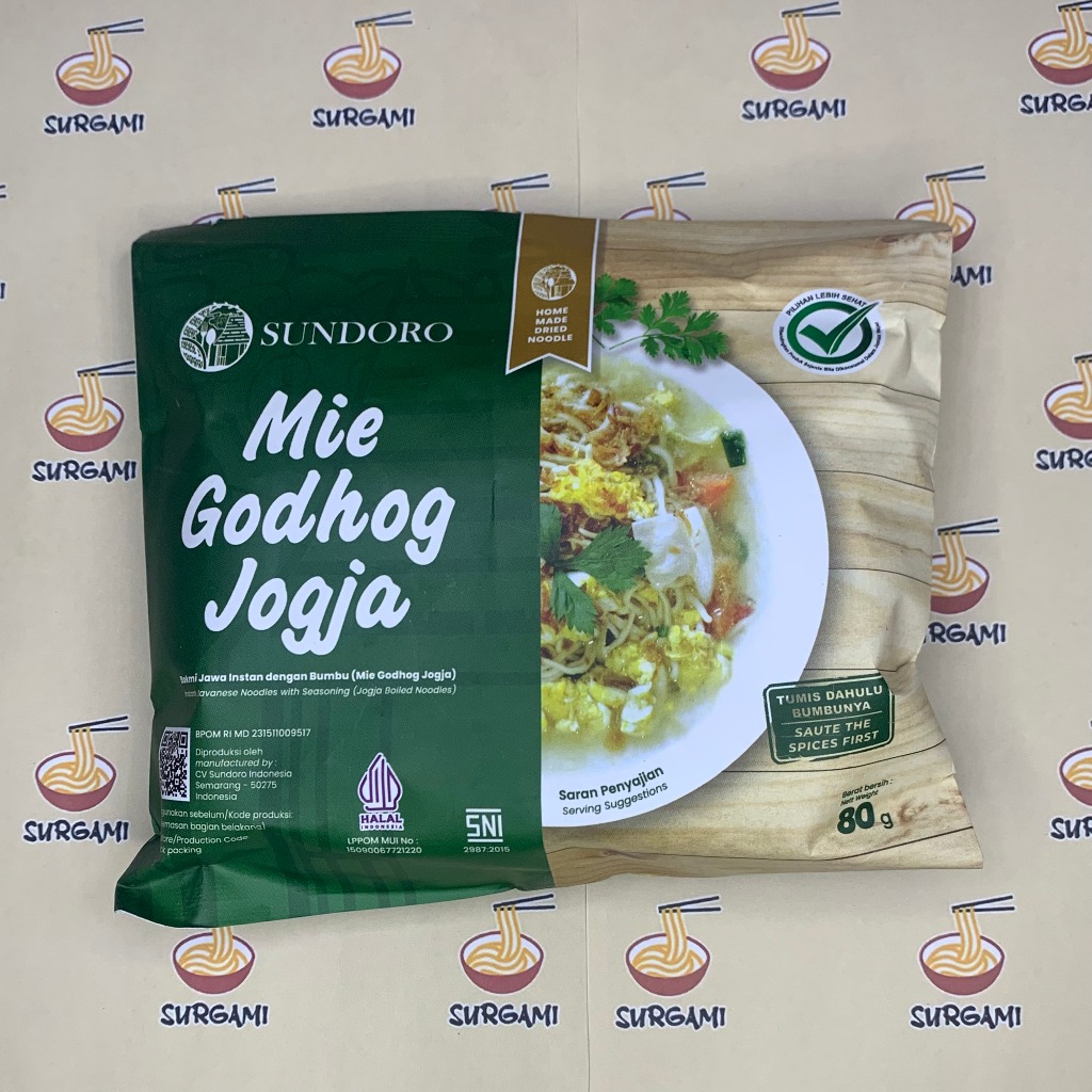 

Sundoro Mie Godhog Jogja 80gr