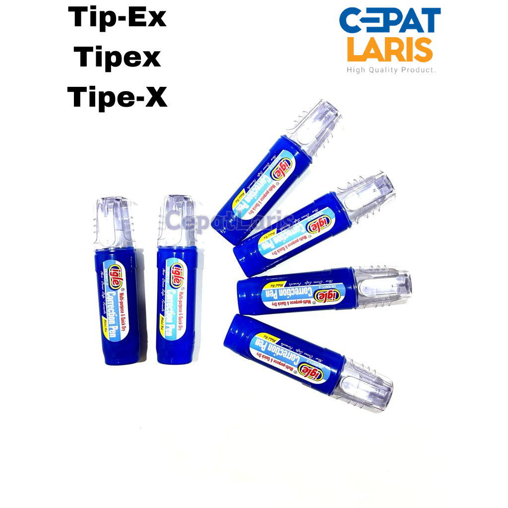 

CL Tipe-X Tip-Ex Tipex Cair Penghapus Cair Correction Fluid Cairan Koreksi Metal Tip Murah