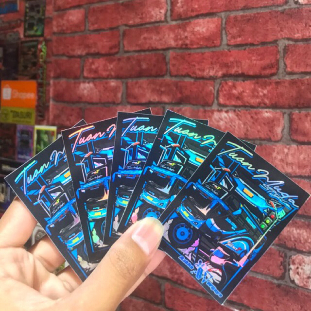 Stiker Bus Azka Wijaya Tuan Muda Hologram Cutting Lasser