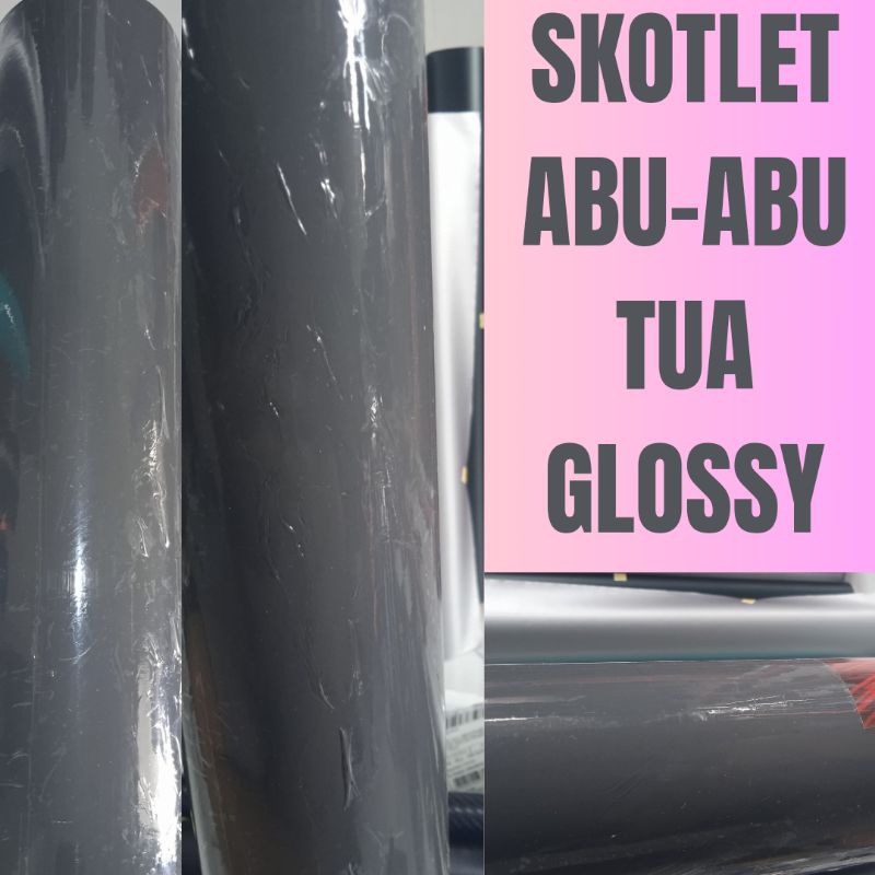 SKOTLET MOTOR WARNA ABU-ABU TUA GLOSSY