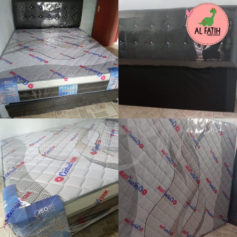 Kasur central plus top busa dan dipan|| SUDAH SATU SET