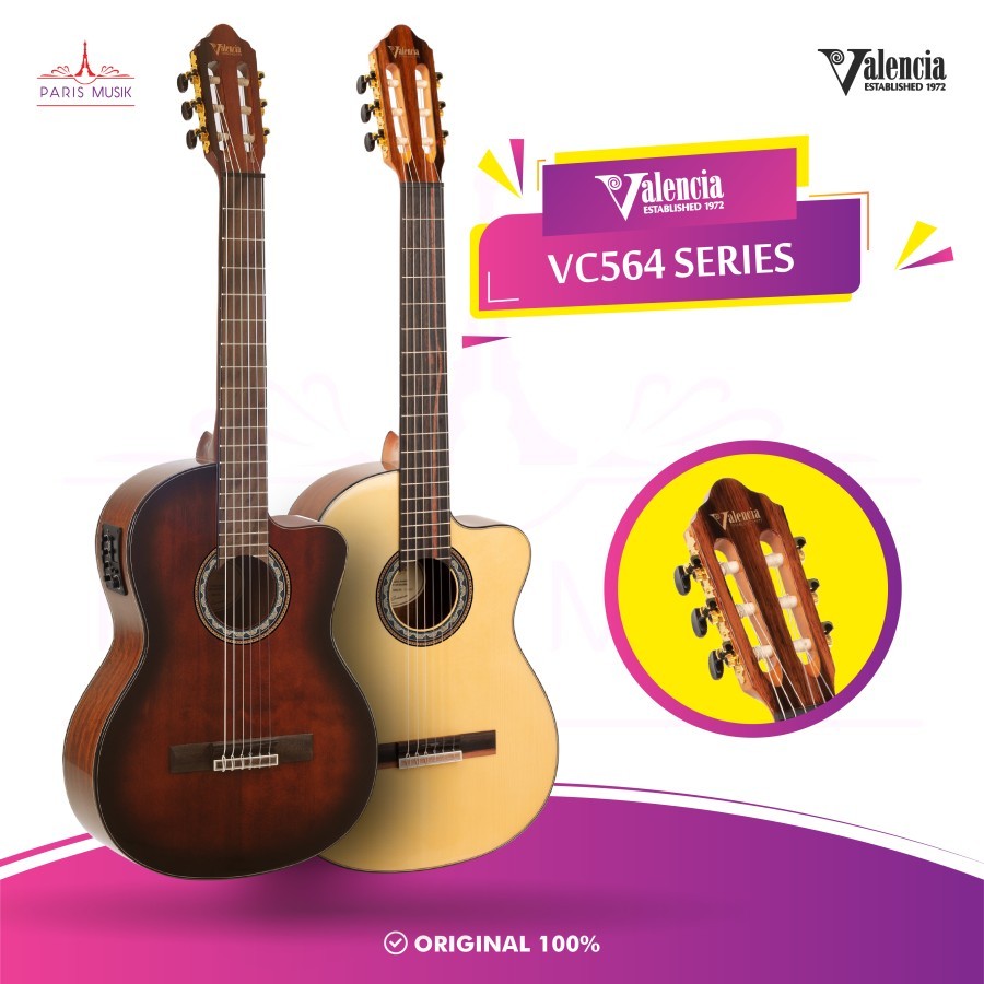 VALENCIA VC564CE Gitar Classic Electric 4/4