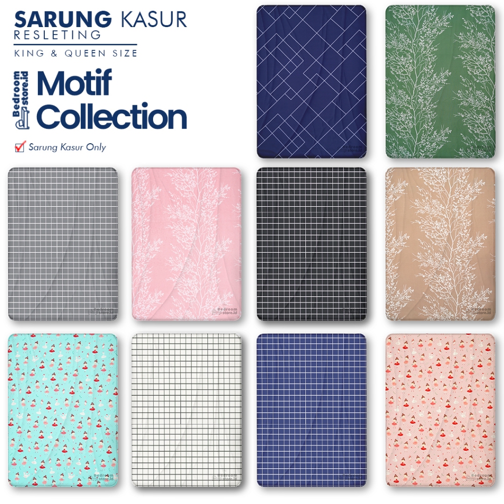RB Sarung Kasur Resleting 180x200x T 25/30/35Cm AST