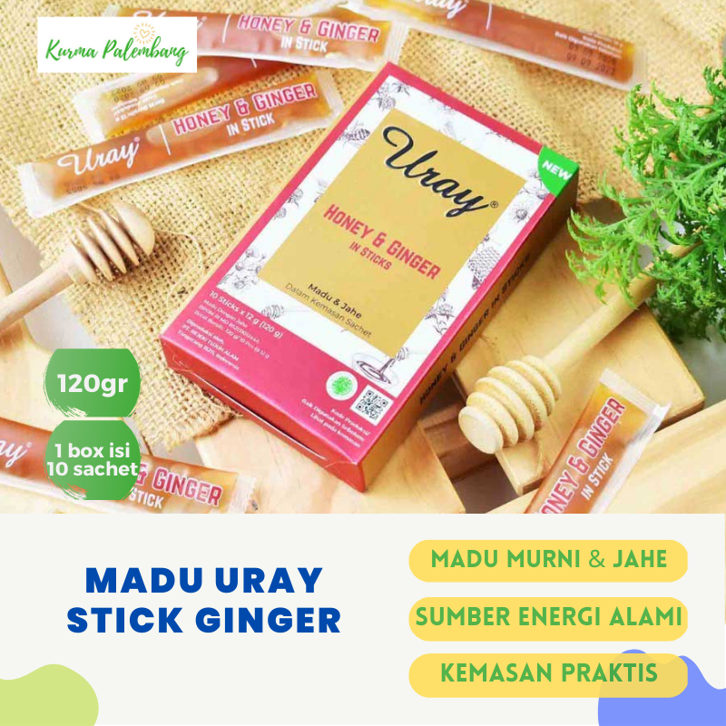 

Madu Uray Stick 10 Sachet - Raw Honey Ginger