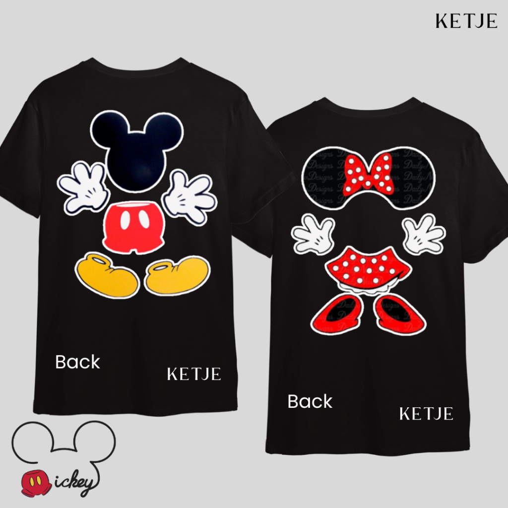 Kaos Baju Distro Disney Mickey Mouse Tsum Tsum / Kaos Mickey Mouse Minnie Mouse Premium T shirt Tshi