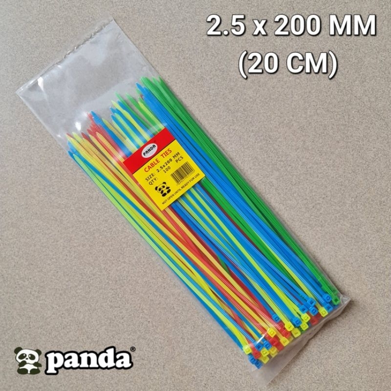 

KABEL TIS WARNA WARNI 20 CM / CABLE TIES MIX COLOR / PENGIKAT NYLON (1 PACK isi 80 PCS)