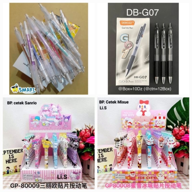 

Bolpen Pulpen Pena Cetek Cetekan DEBOZZ 1702/ G05/ g07 mi xue SNR Labubu