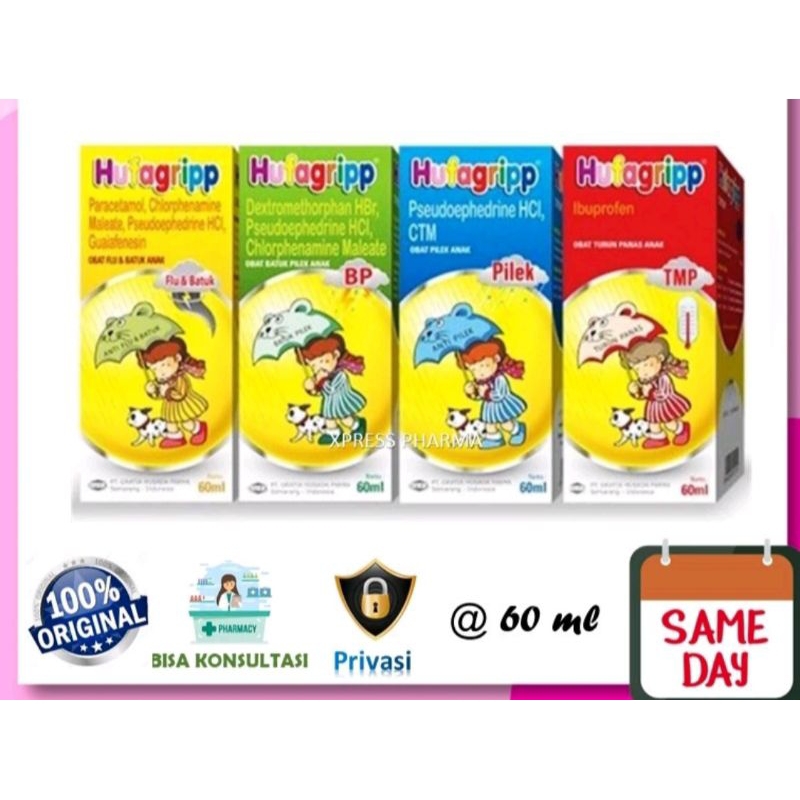 Hufagrip Syrup Batuk Pilek Demam Anak