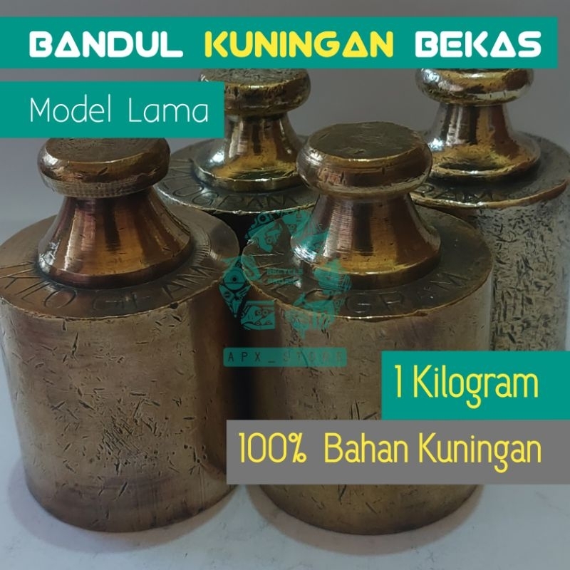 BANDUL / TIMBEL / ANAK TIMBANGAN 1Kg, Bahan Kuningan.