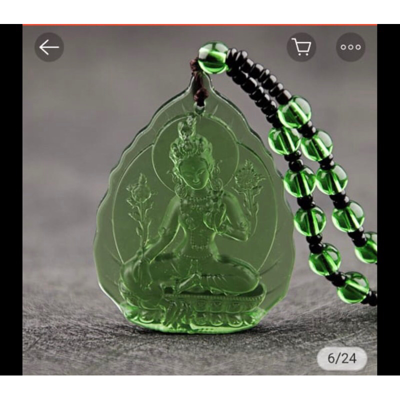 Kalung dan liontin Dewi tara/green tara