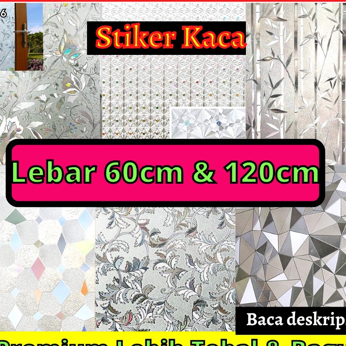 Terlaku,! STIKER STICKER DEKOR PINTU KACA PREMIUM HOLOGRAM SUNBLAST SANBLAST SANBLAS WALLPAPER WALL 