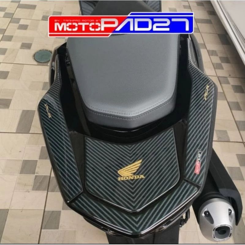 Sticker stiker Pcx 160 Resin Timbul Talipad Behel Carbon All new Honda Pcx 160 tahun 2021- 2025