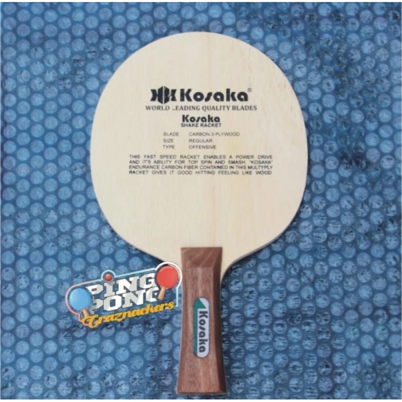 Kayu Bet Pingpong Kosaka Gergely Carbon Blade Wood Bat Tenis Meja